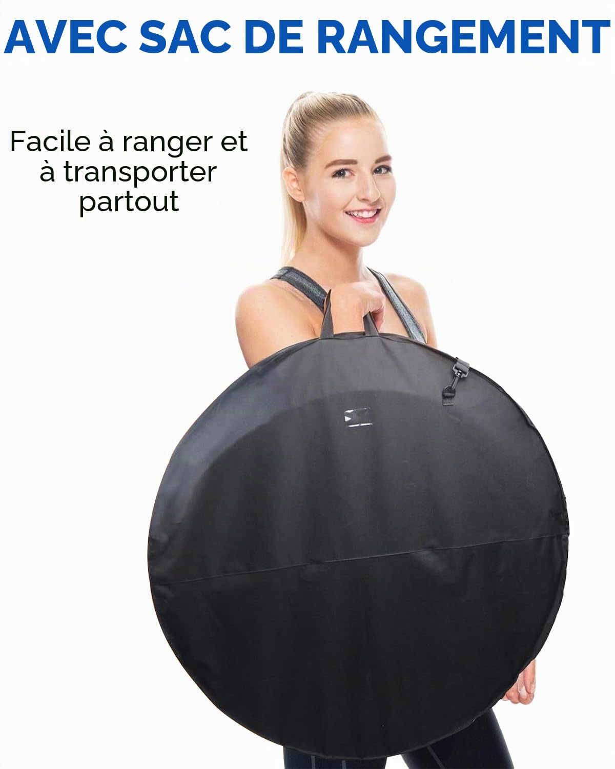 DASKING Cerceau aérien à 2 Points – 80 85 90 cm en Acier Inoxydable avec Sac Portable, capacité de 226 kg, kit d'anneau de gréement à Suspendre pour Fitness, Cirque, entraînement acrobatie, Danse