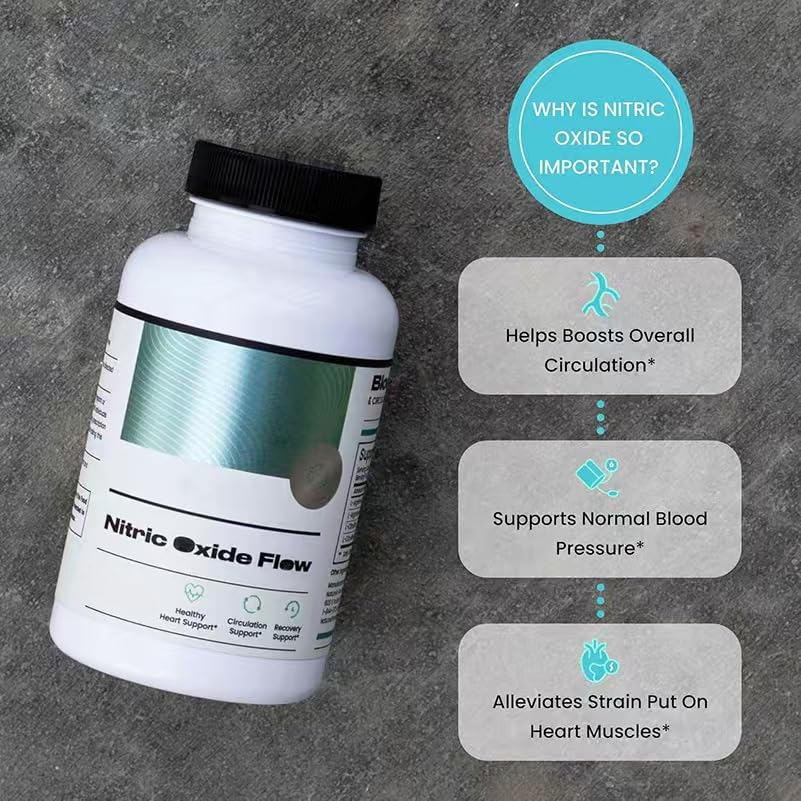 Oxyde nitrique pour hommes – Soutien cardiaque et stimulant de la circulation sanguine – Pré-entraînement, musculation