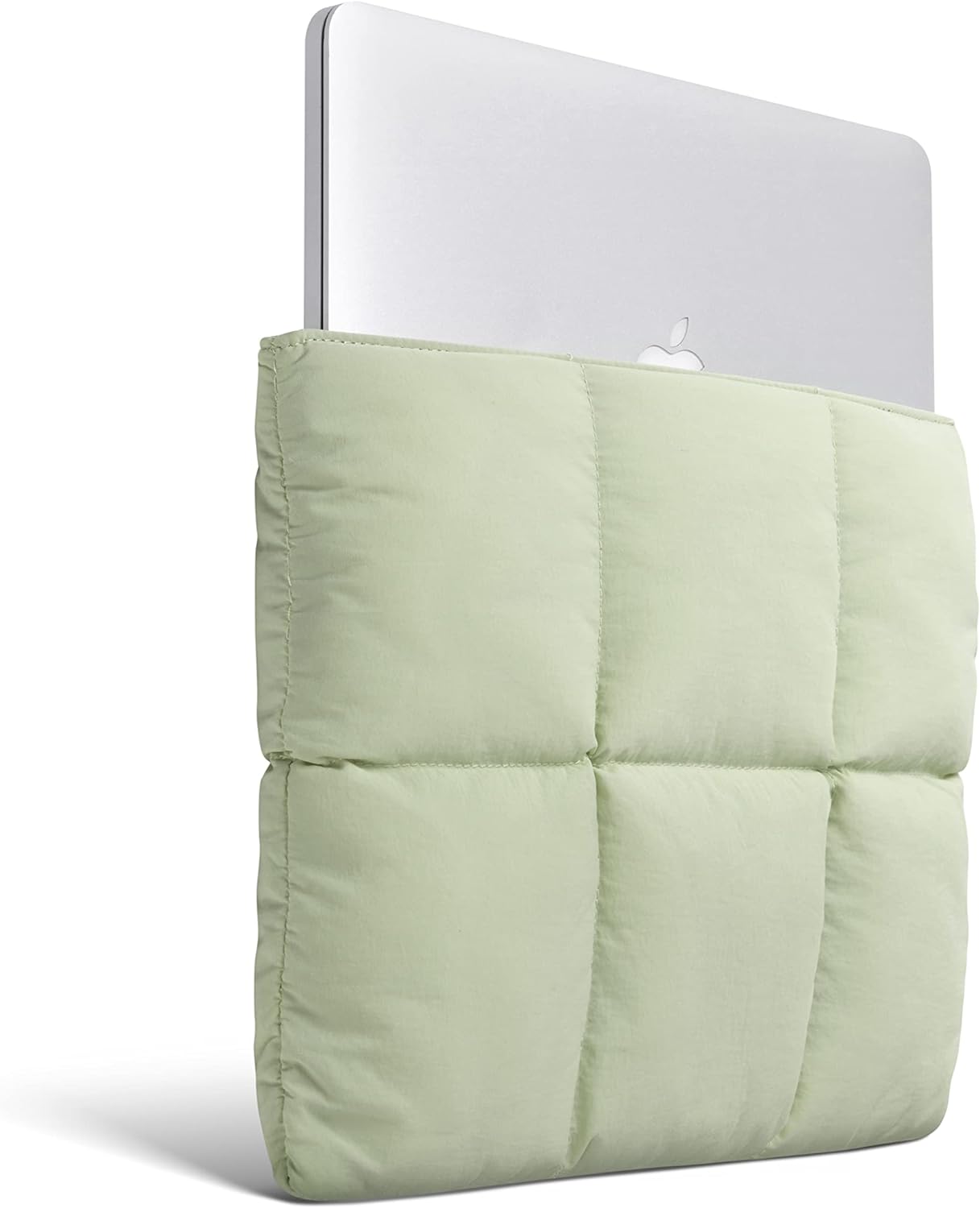 Comfyable Puffy Laptop Sleeve 15 Inch 16 Inch, Quilted Puffer Laptop Carrying Case, Pillow Pouch Compatible for MacBook Air 15 in M4 2025 & MacBook Pro 16 in M4 2024, Sage - Image 2