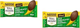 Nestle Toll House Football Shaped Morsels Milk Chocolatey Flavored Baking Chips - 9 oz - 2 pack