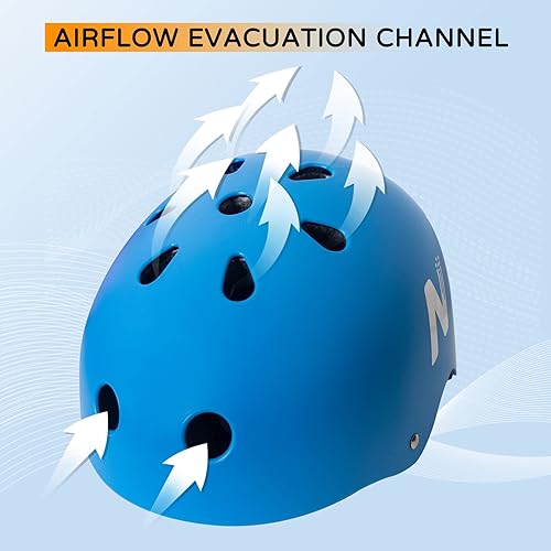 Miniatura 5 de Casco de ciclismo para niños, forro ligero y ajustable, para ventilación, multideporte, para bicicleta, patinaje sobre hielo, patinaje, tabla de