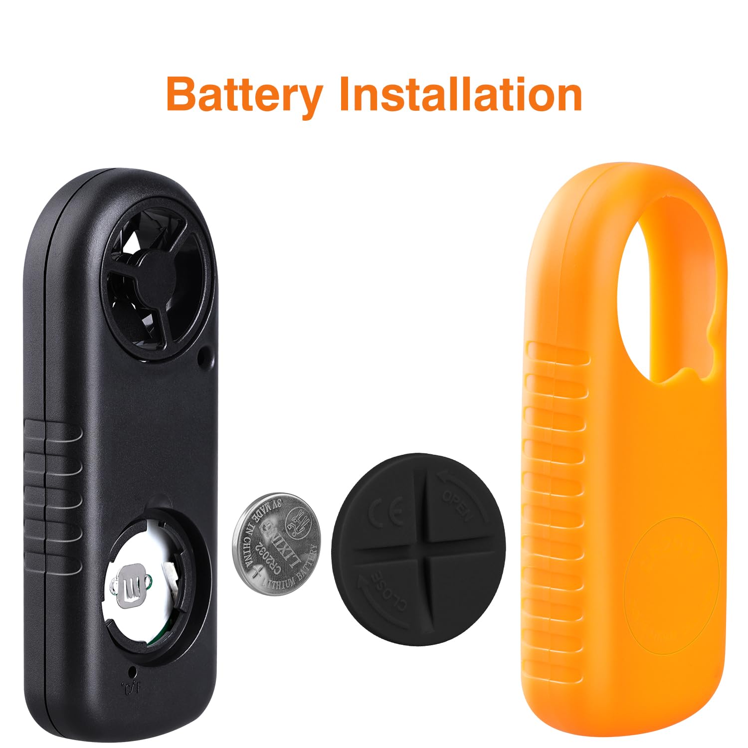Digital Anemometer Handheld, Wind Speed Meter Wind Gauges Air Flow Velocity Meter for Measuring Wind Chill Temperature Speed, Wind Meter Thermometer Gauge for Shooting Windsurfing Fishing Hunting