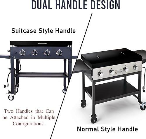 Miniatura 6 de FEBTECH - Cubierta de plancha -Se adapta a la parrilla Blackstone 5004 de 36 pulgadas - Cubierta de parrilla superior plana con asas de acero y