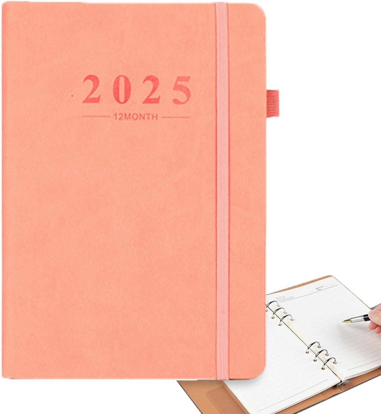 QUEENADAA5 Year Diary Planner - 2025 Weekly Year Journal for Students, Teachers and Academics(Pink)