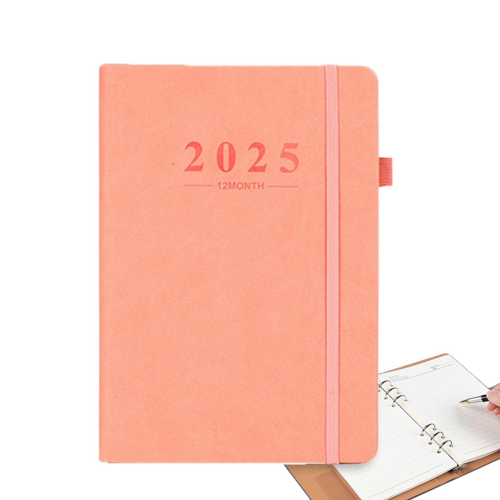 QUEENADAA5 Year Diary Planner - 2025 Weekly Year Journal for Students, Teachers and Academics(Pink)