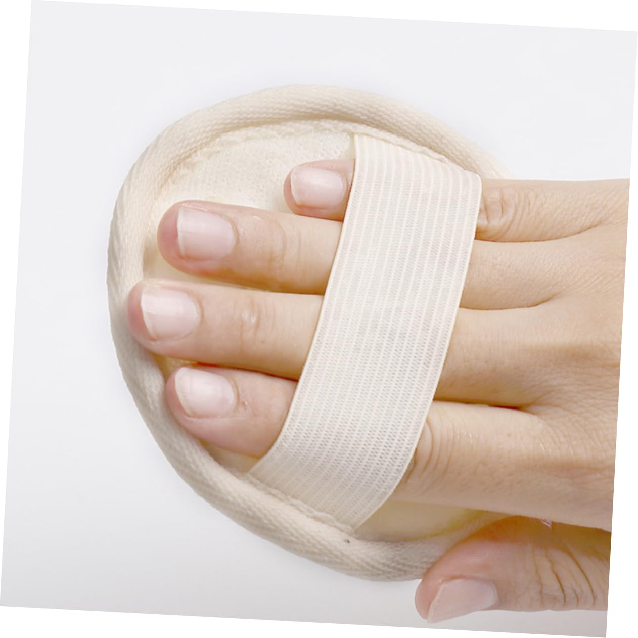 FOMIYES 10-Pack Natural Loofah Makeup Remover Pads Round Cotton Face Wash Mats for Safe Gentle Cleansing Reusable Facial Cleansing Pads for Travel Daily Use