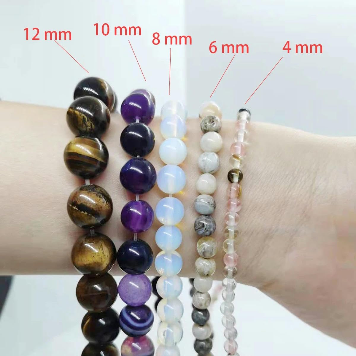 Ensemble Collier & Bracelet En œil De Tigre – Pierre Naturelle – Double Brin