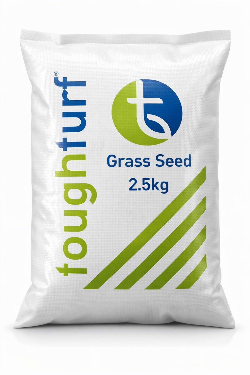 ToughTurf Grass Seed - 2.5kg Bag - Fast Growing & Hard Wearing for Greener, Thicker Lawns - Safe for Children & Pets - Ideal for Patch Repair, Overseeding & New Lawns - 2.5kg Covers 75m²