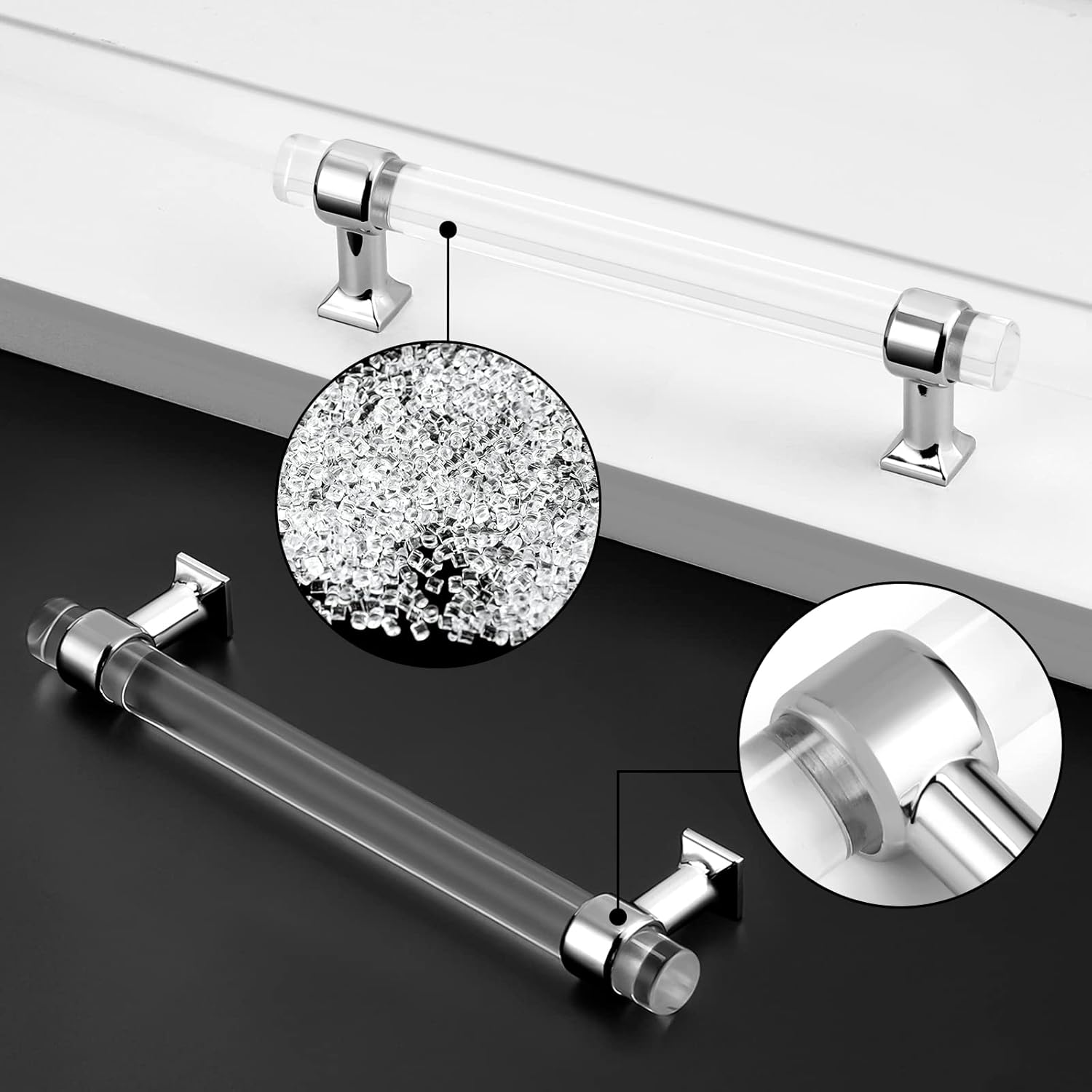 Prоduсt Dеаl 20 Pack Probrico 5 Inch Cabinet Pulls Polished Chrome Zinc Alloy with Clear Acrylic Kitchen Cabinet Handles, Drawer Pulls for Bedroom and Bathroom Cupboards and Cabinets Bеѕt Cуbеr Dеаlѕ 🔥 20 Pack Probrico 5 Inch Cabinet Pulls Polished Chrome Zinc Alloy with Clear Acrylic Kitchen Cabinet Handles, Drawer Pulls for Bedroom and Bathroom Cupboards and Cabinets