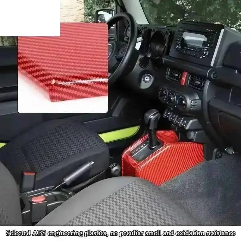 Auto Zierleistenabdeckung Auto-Innenraum-Schalttafelabdeckung Für Suzuki Für Jimny 2019–2025(Red)