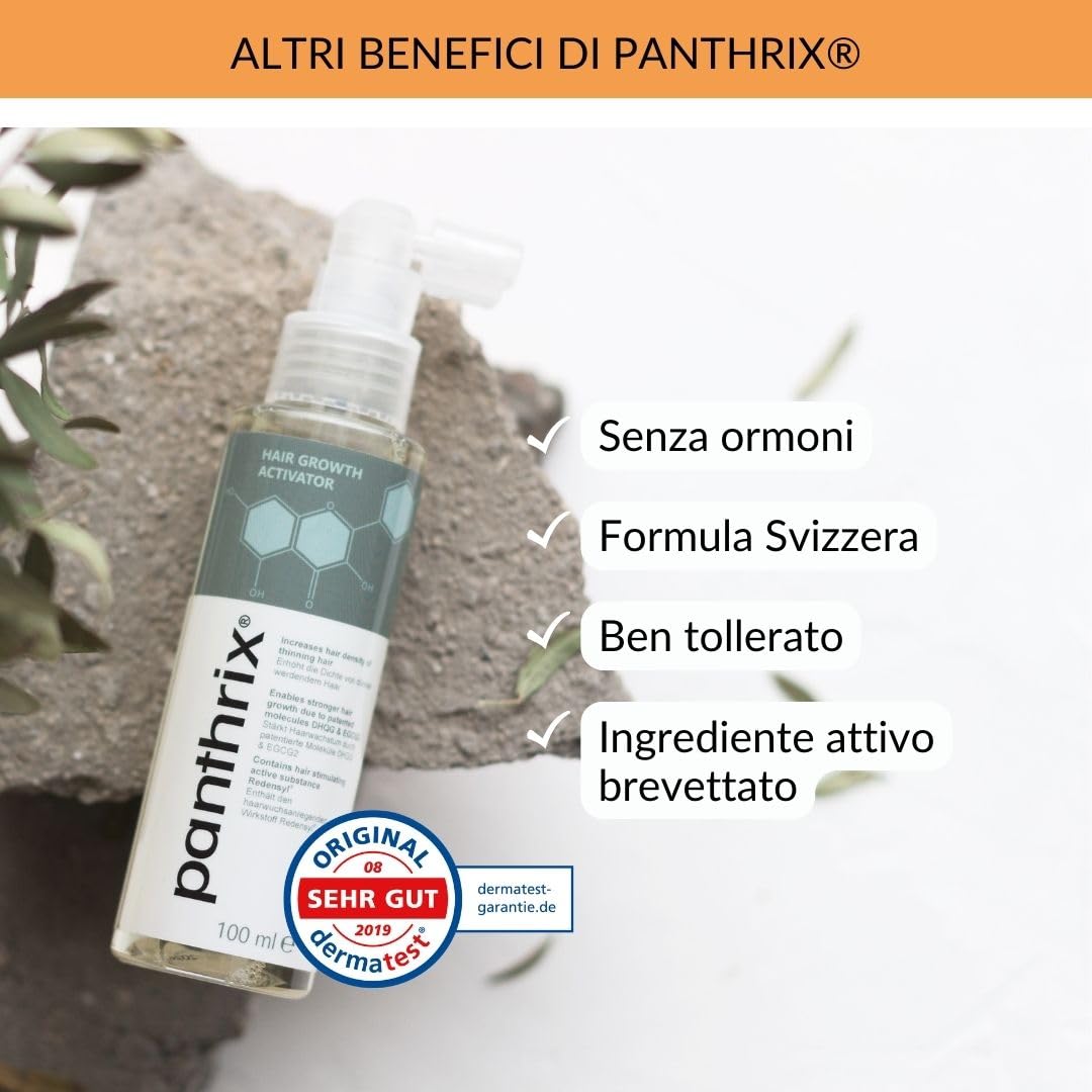 Attivatore della Crescita dei Capelli - 100 ml Spray - Crescita Più Veloce per Donna e Uomo - Trattamento Efficace dei Capelli Danneggiati