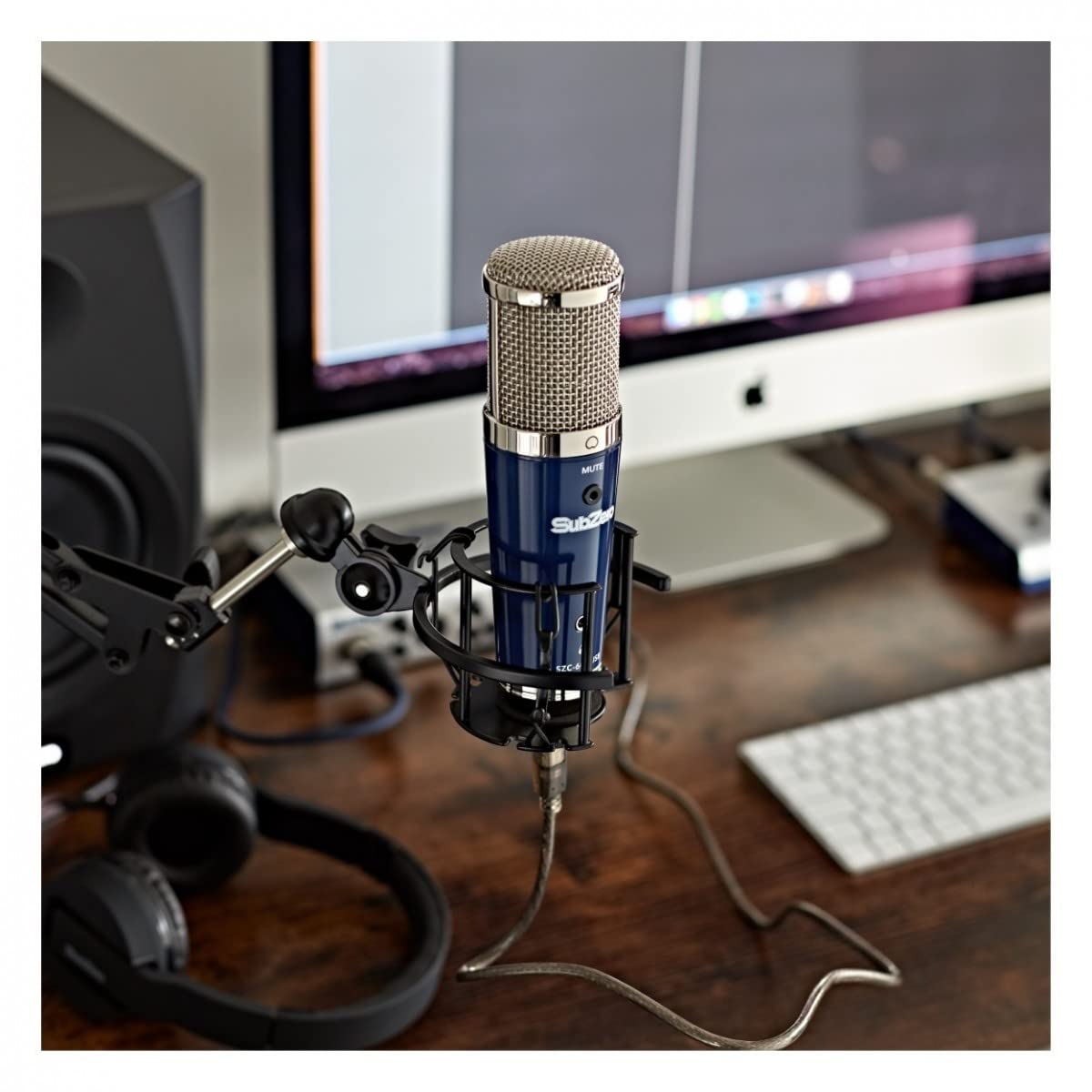 SubZero Micrófono USB - Micrófono Profesional de Condensador para Podcast