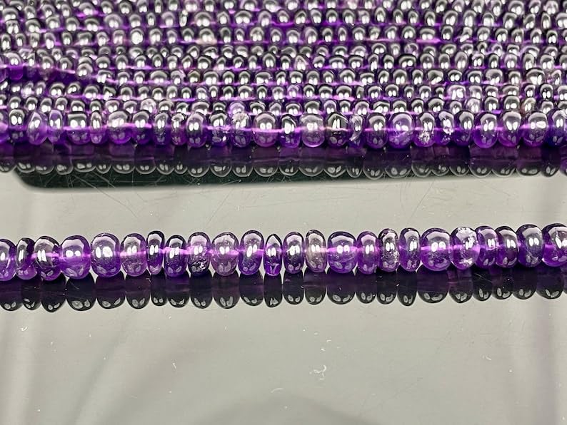 Améthyste naturelle AAA 8mm : perles rondes lisses pour la création de bracelets