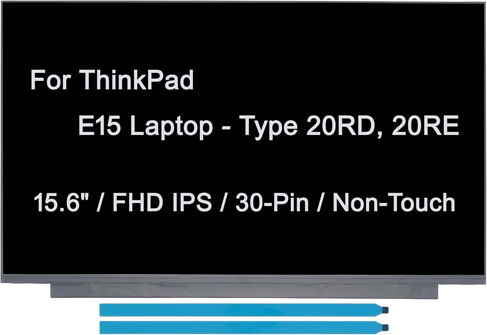15.6-inch FHD IPS Screen for ThinkPad E15 Type 20RD, 20RE — 사진 1