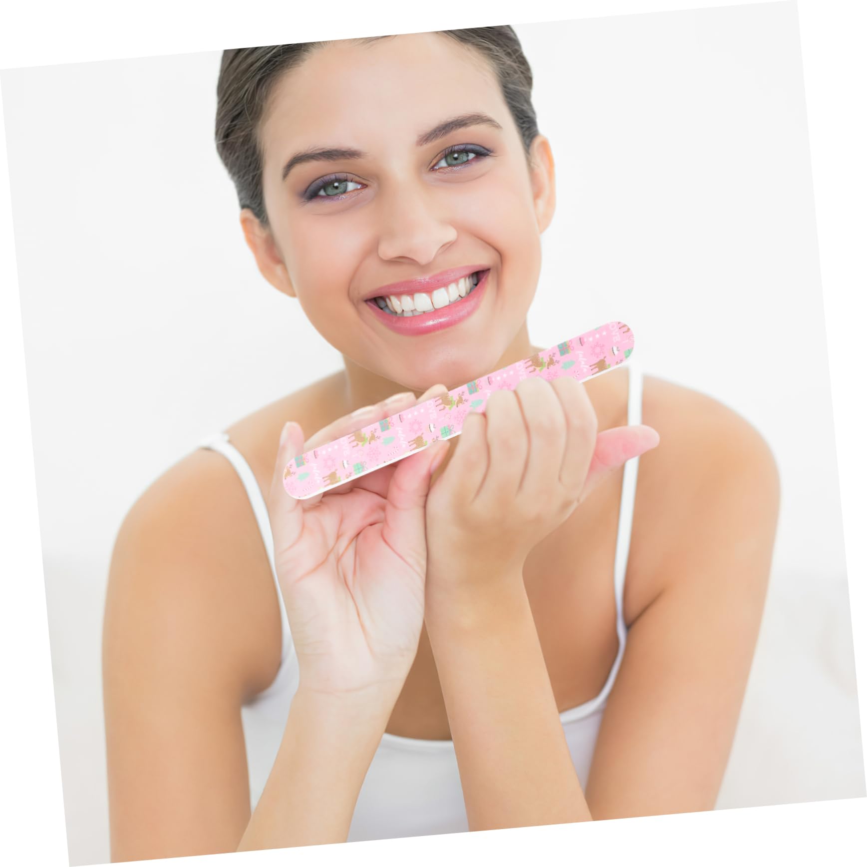 Beaupretty Limes à Ongles De Noël En Grains 12 Pièces Format Standard Pour Manucure Femmes Et Filles Usage Festif