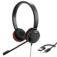 Jabra Evolve 20 SE - Cuffie stereo certificate Microsoft per softphone VoIP con cancellazione