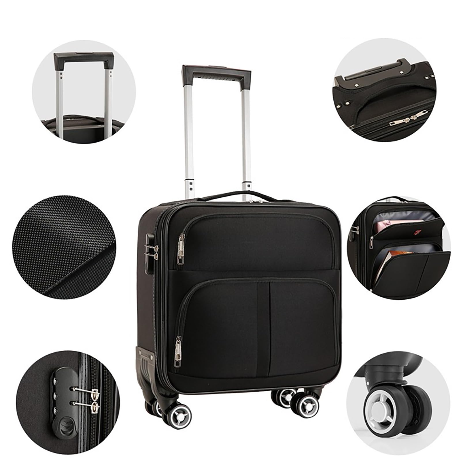 Borsa per Computer Portatile da Impermeabile, per Viaggio/Lavoro/Affari, Elegante Valigetta da Trasporto(2,36 * 22 * 45cm)