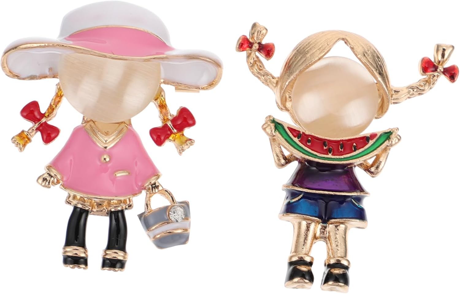 2pcs Pin Decor Clothes Pin Animation Brooch Nurse Badge Graduation Animation Pattern