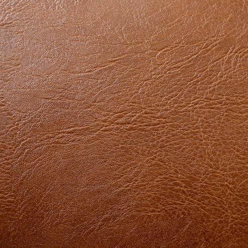 Image of Fancy Homi Brown Boho Long Lumbar Faux Leather Body Decorative Throw Pillow Cover 14x36 Inch for Bedroom Couch Bed Bench, Thick Stylish Solid Rectangle Pillowcase, Rustic Modern Farmhouse Room Decor