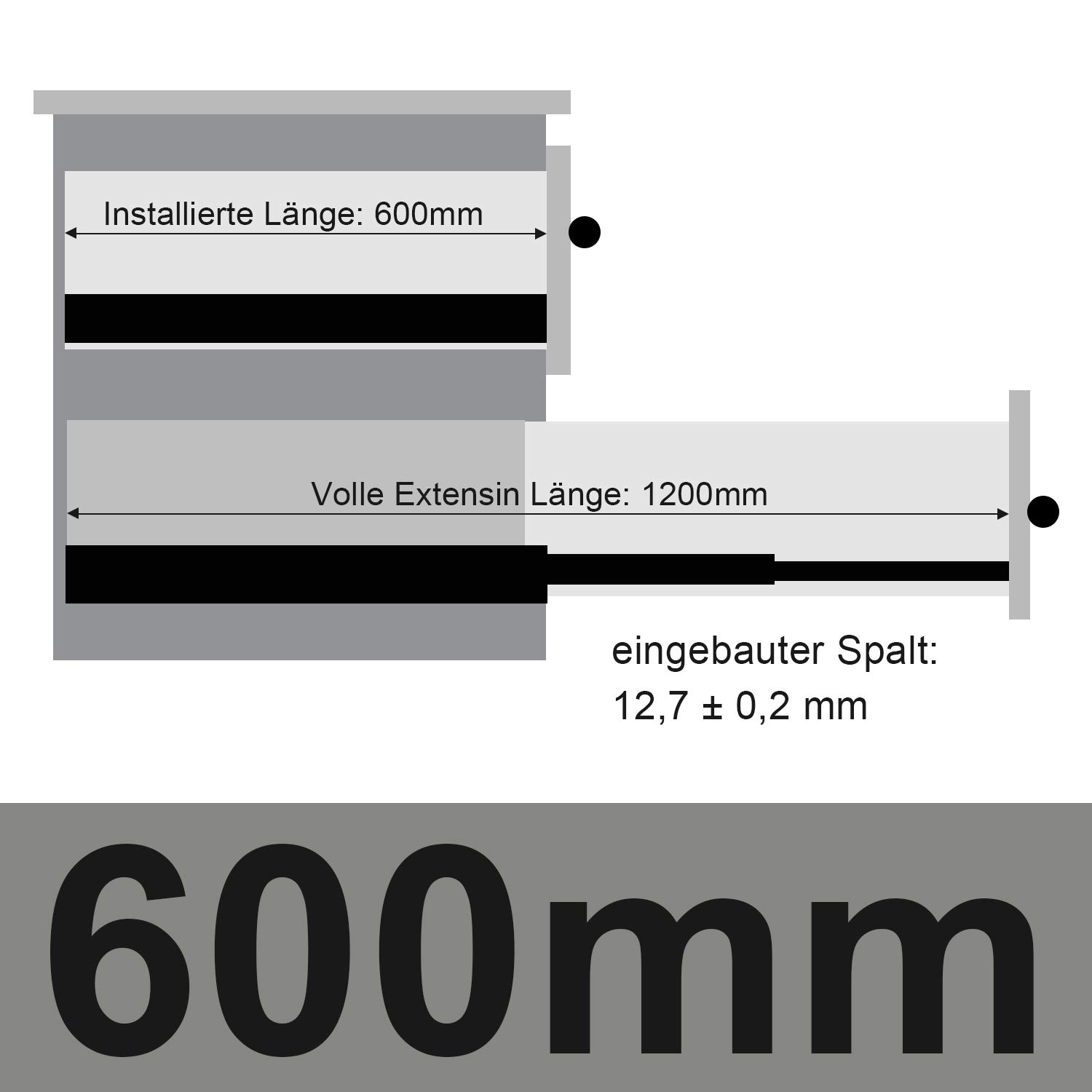 Szyny do szuflad 600 mm pełne prowadnice szuflad z łożyskami kulkowymi, 6 sztuk (3 pary), nośność 45 kg szyna teleskopowa