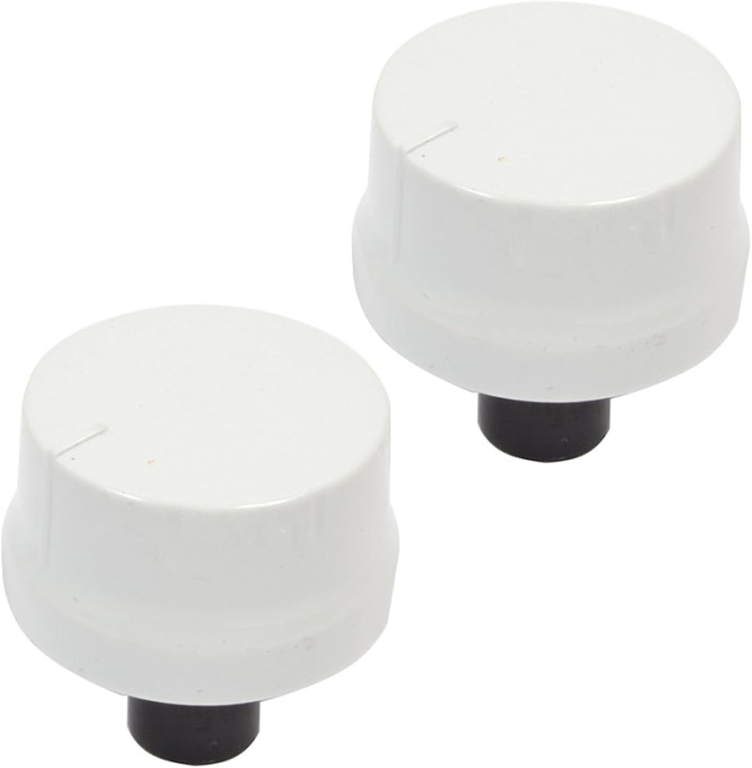 Spares2go White Control Knob for Logik Cooker Oven Hobs (Pack of 2