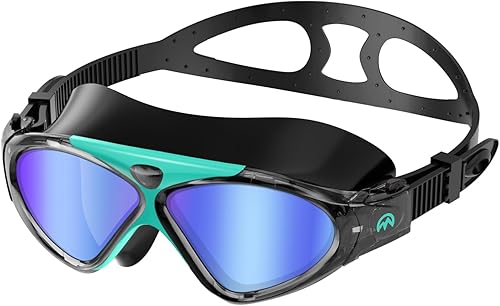 OutdoorMaster Máscara de natación - Máscara de natación de visión amplia y gafas antivaho impermeable