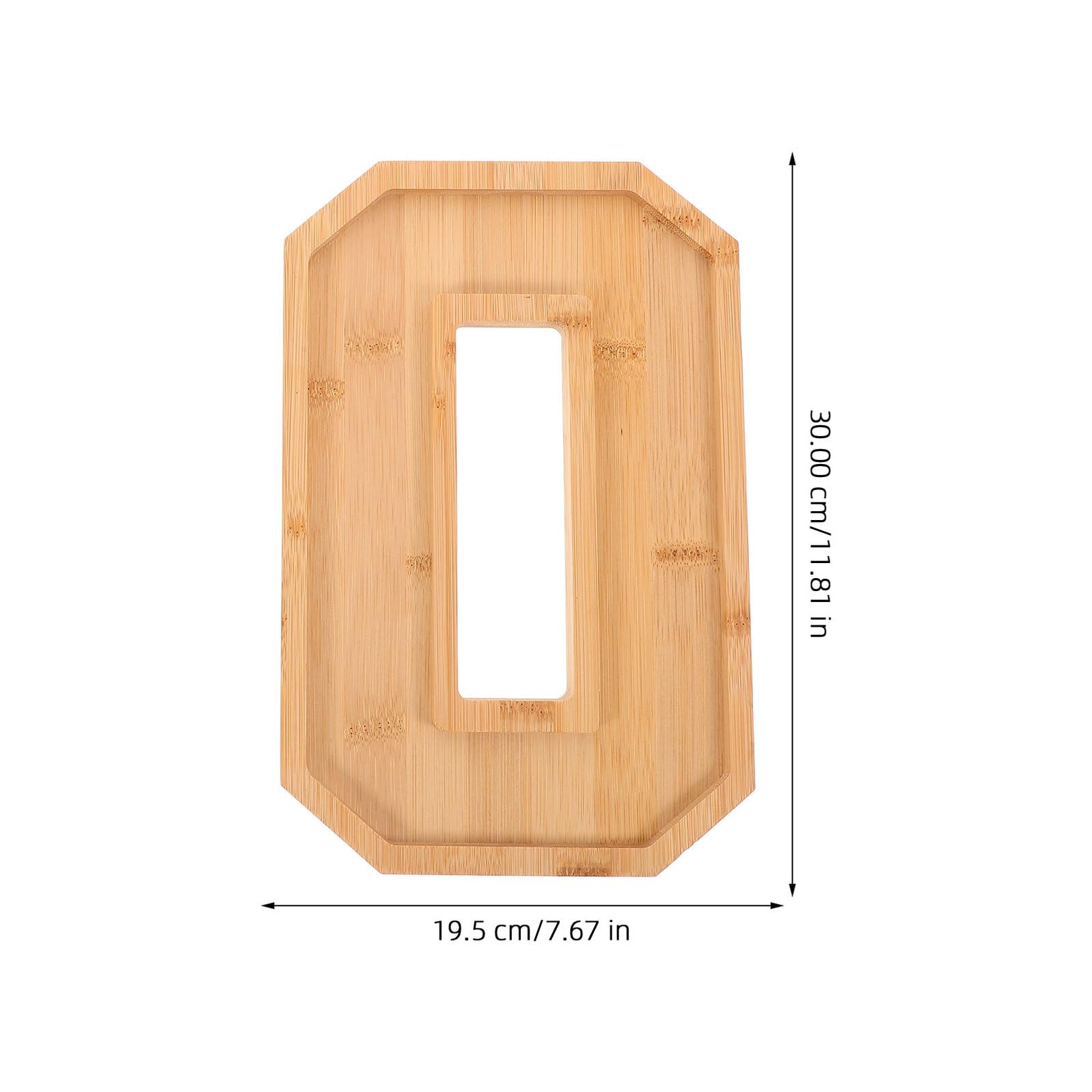 Bandeja de Madera Multifunción en Forma de Número 30, Plato Grande para Servir Frutas y Bocadillos, Bandeja Decorativa para Cocina y Reuniones Familiares
