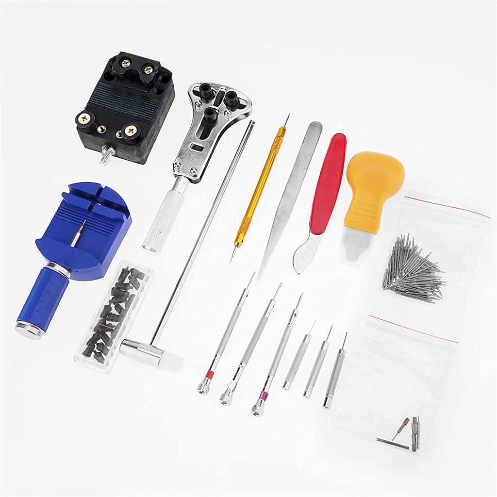 AGAATI Kit de Herramientas de reparación de Relojes, 147 Uds., removedor de pasadores de Enlace de Reloj, abridor de Caja, removedor de Barra de Resorte, Kit de Herramientas de reparación de Relojes