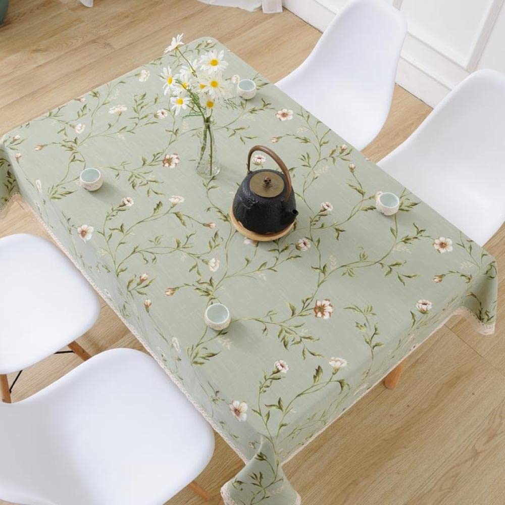 Manteles Mesa Antimanchas Algodón y Lino Ligero para Bufé Fiesta Cena Boda Picnic y Más Beige 100 × 100cm