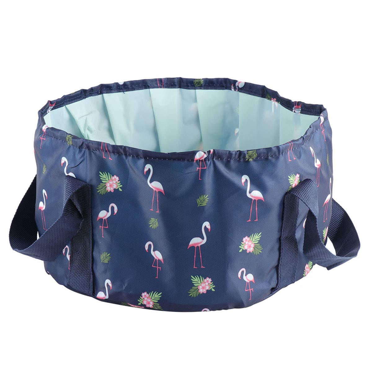 Portable Foot Washing Basin Foldable Foot Storage Bag Ship Pattern Foot Basket for Travel Outdoor (Dark Blue, Large Size) Accessory-image-32