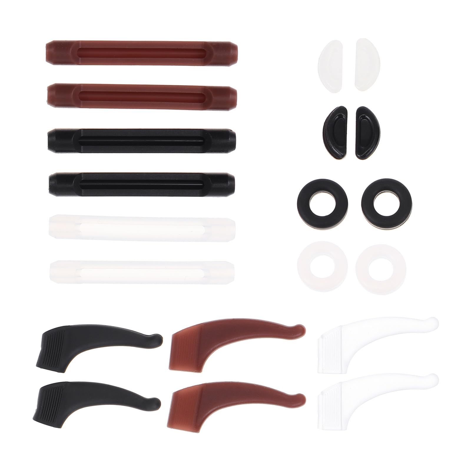 Adjustable Silicone Glasses Strap round Ear Hook, Non-slip Eyewear Retainer for Spectacles and Sunglasses, Sturdy Silicone Eyeglass Chains Set for Secure Fit and Comfortable Wear