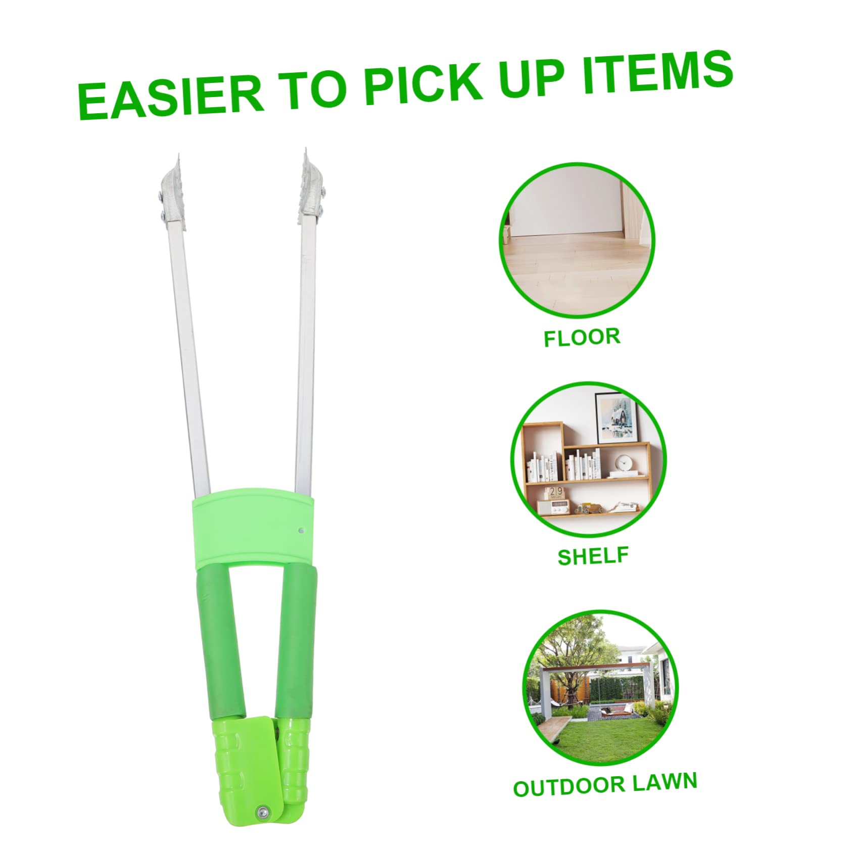 Anneome Ergonomic Design Garbage Clamp Trash Picker Upper Grabber for Hard-to-Reach Places Sanitationman Tool