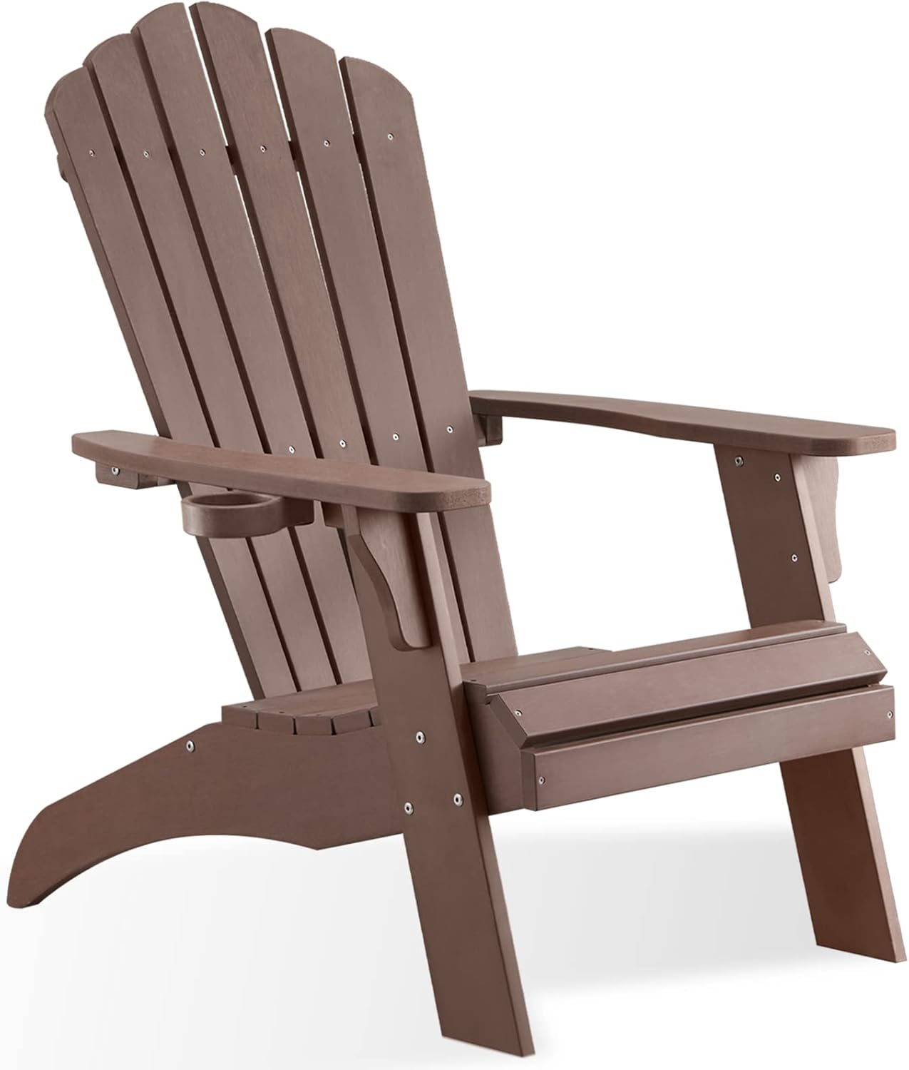Psilvam Adirondack Chair, Oversized Poly Lumber Fire Pit