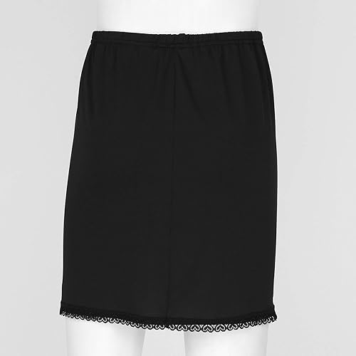 Miniatura 5 de Aislor Cintura con ribete de encaje, hasta la rodilla, medias ranuras para debajo del vestido de mujer