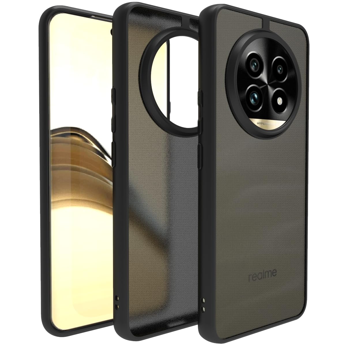 RIGGEAR Shockproof Sleek Hybrid Armor Back Cover Case Compatible with Realme 13 Pro, Realme 13 Pro Plus 5G (Smoke Black Matte PC + Black TPU Bumper) (B0DD4CDSZ5) Amazon Price History, Amazon Price Tracker