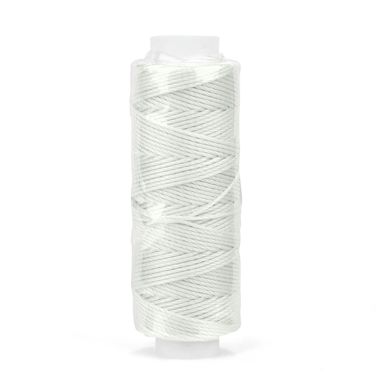 Hilo de Coser，Hilo de poliéster Hilo de Coser, cordón de Hilo Encerado de Cuero de 0,65 mm(15)