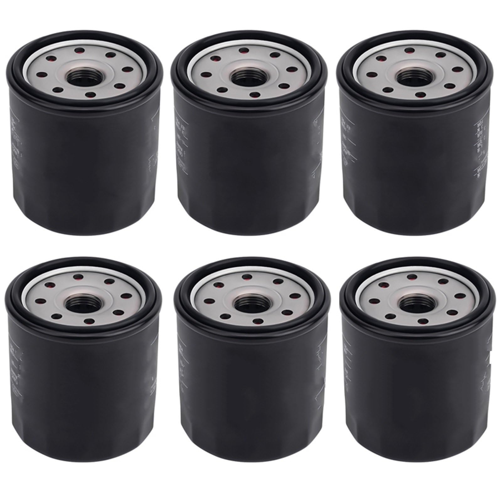 Motocyklowe Filtr Filtr oleju motocyklowego pasuje do silnika zaburtowego Yamaha 150HP 175HP 200HP 225HP 250HP 69J134400400 69J134400300 Motocyklowe filtry oleju(6 Pcs)