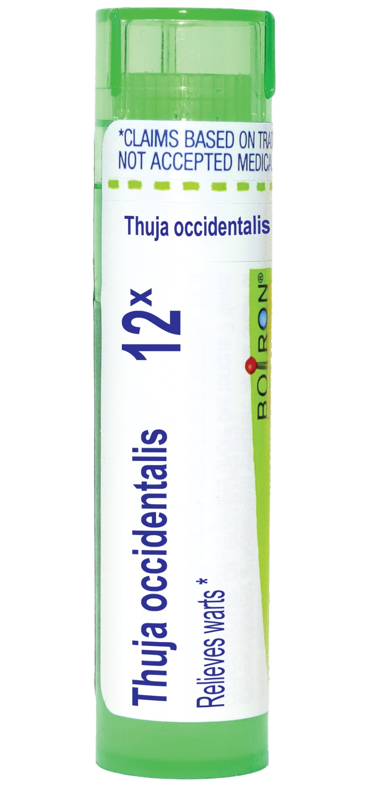 Boiron Thuja Occidentalis 12X Homeopathic Medicine for Painless Wart Removal - 80 Pellets