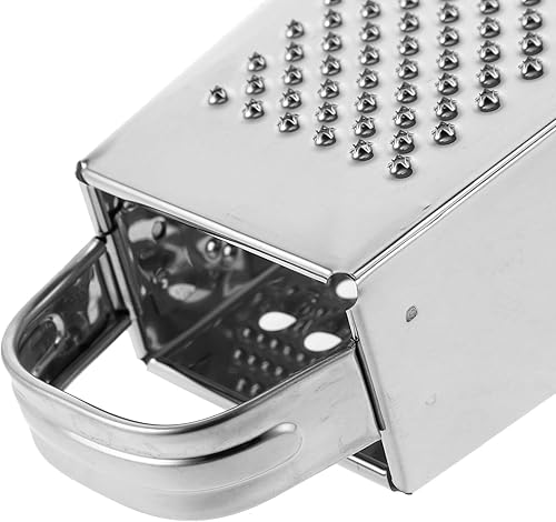 Miniatura 2 de Luxshiny Rallador de cuatro lados Pelador de acero inoxidable Pelador de pepinos Rallador de metal Rallador pequeño Rallador de queso de mano