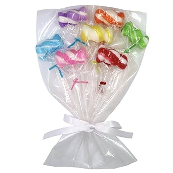 お菓子ブーケ☆ちか Amazon.co.jp: キャンディブーケ タカラ製菓 アイドル飴7本入り