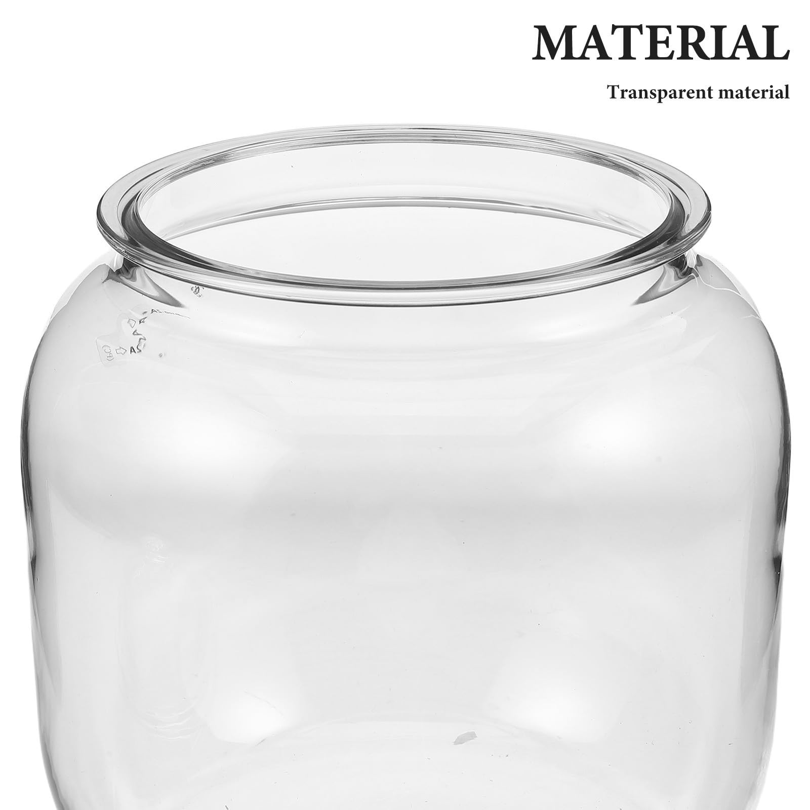 Tarro de Comida de Plástico Transparente de 3.7 L con Tapa Hermética para Almacenamiento de Alimentos Secos y Organización de Despensa
