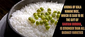 Kala Namak Rice | 5kg | Aromatic Rice | Unpolished | Buddha Rice | GI Tag | Directly from Siddharthnagar Farmers