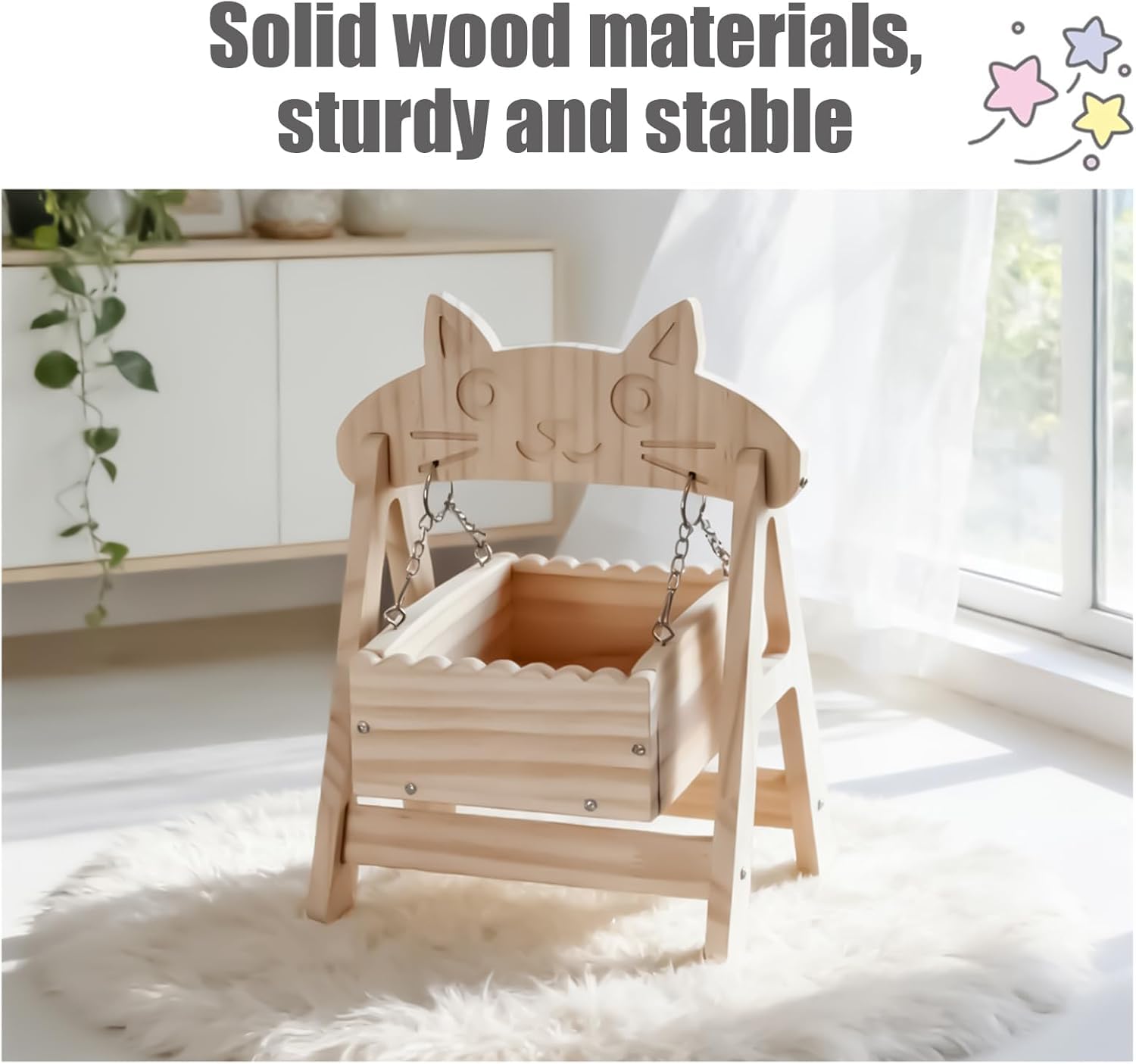 Generisch Amaca per criceti, accessori per piccoli animali, amaca con clip, piccoli mobili per animali domestici per gerbilli, topi, cincillà, furetto per interni ed esterni, per riposare (kak×2)