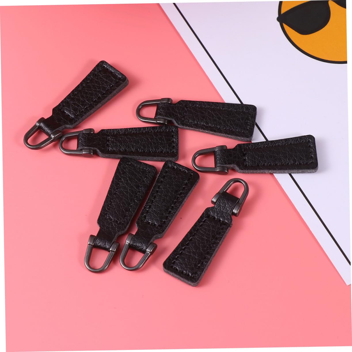 SHINEOFI 125piezas Cabezas De Zipper Para Mochilas Reemplazo De Tiradores De Para Ropa y Equipaje Accesorios De Pu Para Reparación De Zippers Para Mochilas y Bolsos