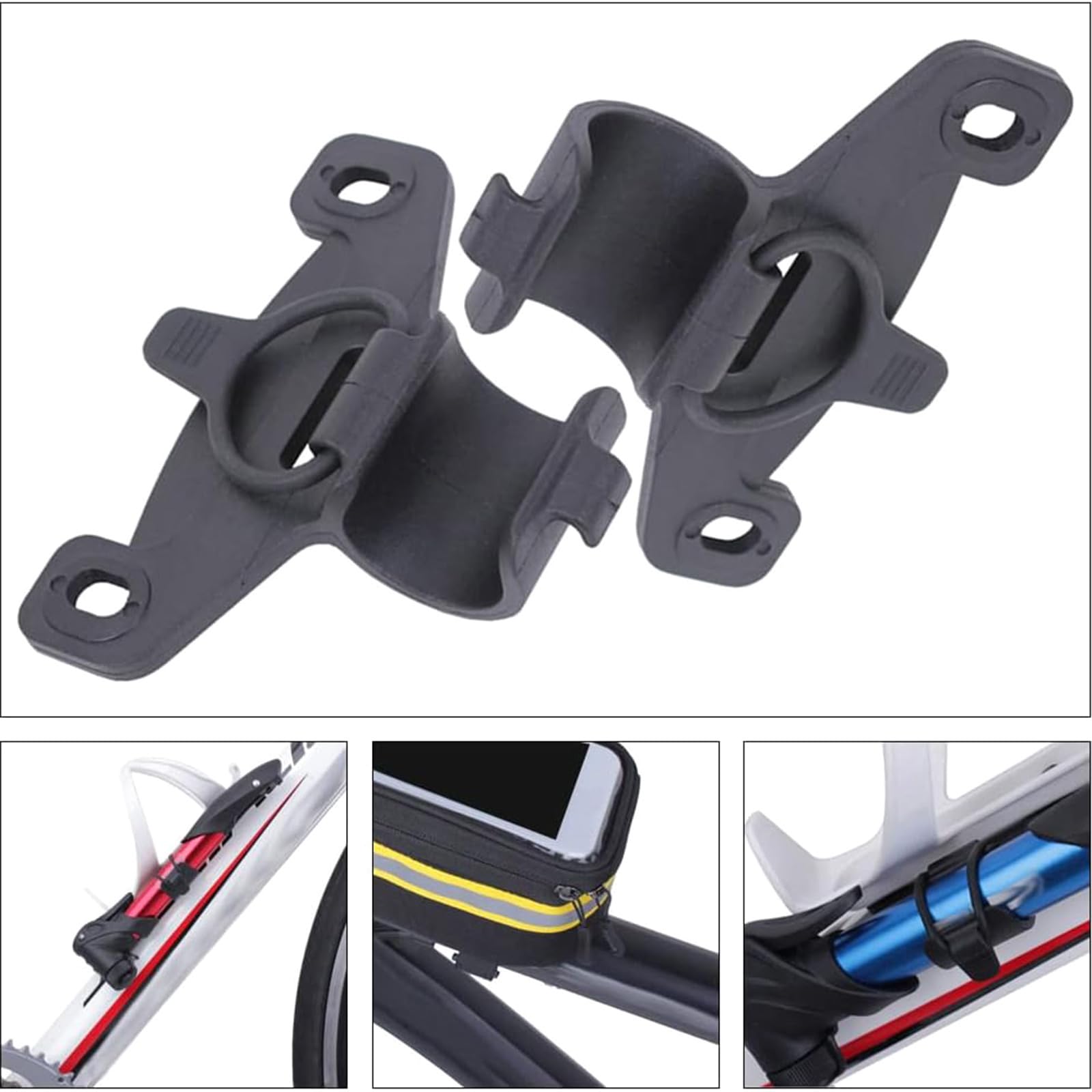 Support De Pompe à Vélo Universel - Fixation Sur Cadre - Pour Pompes De 2,4 à 3 Cm De Diamètre