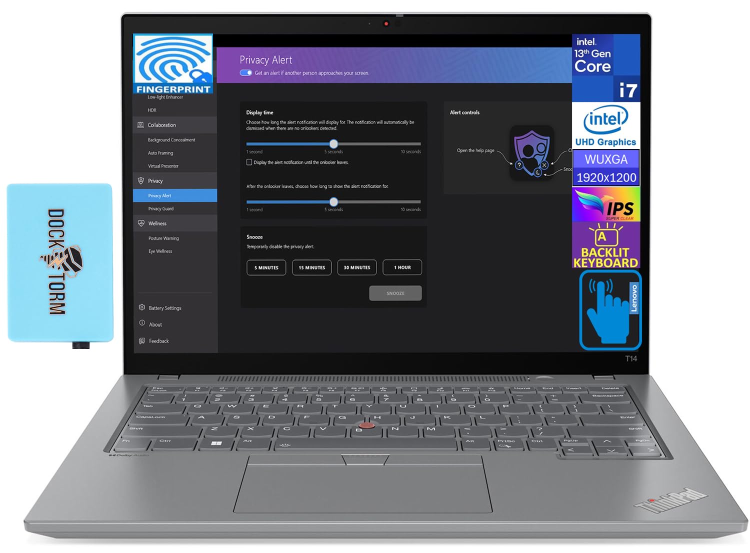 Lenovo ThinkPad T14 G4 Home & Business Laptop (Intel i7-1355U 10-Core ...
