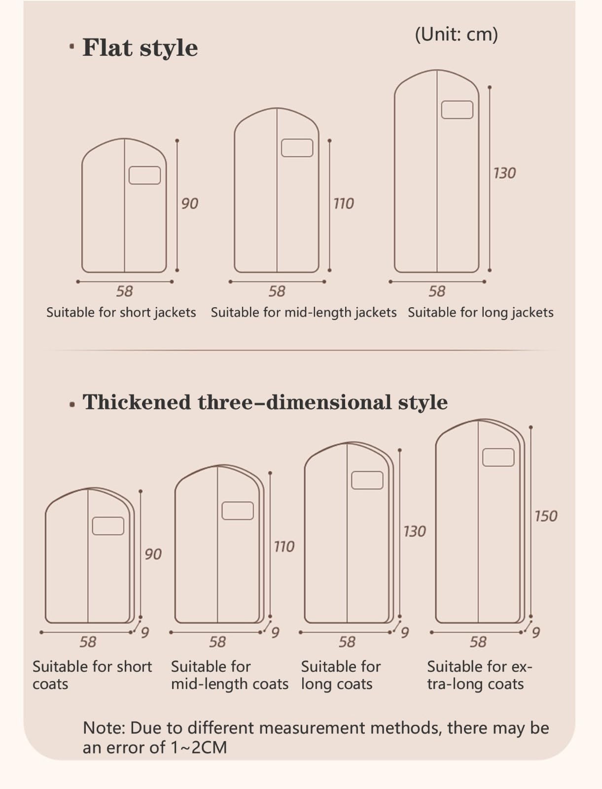 Kleiderhülle Zum Aufhängen,Dickes Kleidersäcke Mit Reißverschluss Aus Satin,Atmungsaktive Kleiderschutzhülle,Staubschutz Für Anzüge,Jacke,Hemd, Anzug,Kleid,Mantel,Langlebig,Waschbar