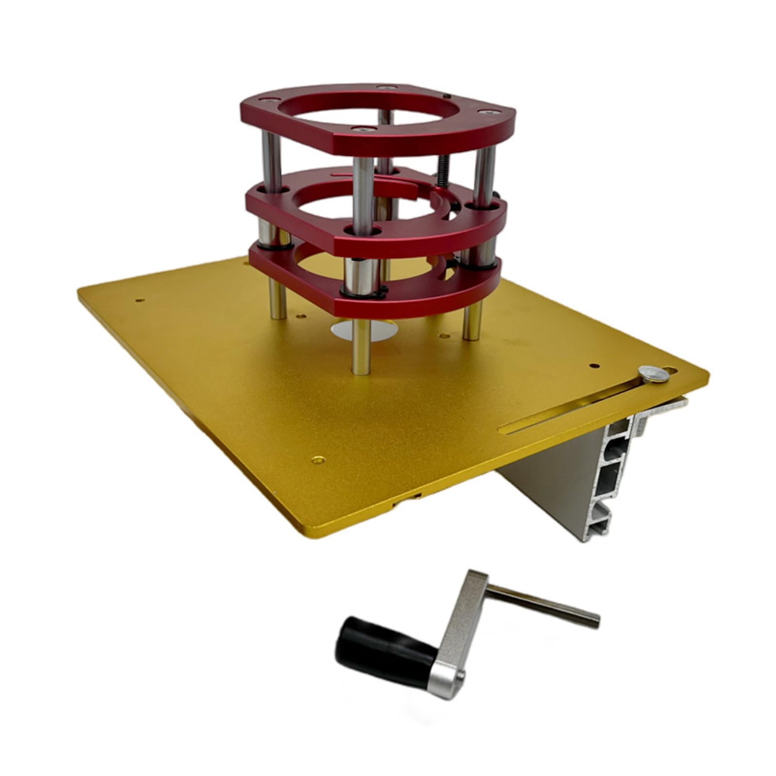 Piastra Inserimento Del Tavolo Router Per La Lavorazione Legno Comodo Tavolo Fresatura Per Scanalare E Smussare Facile Regolazione Altezza Maniglia Rialzata