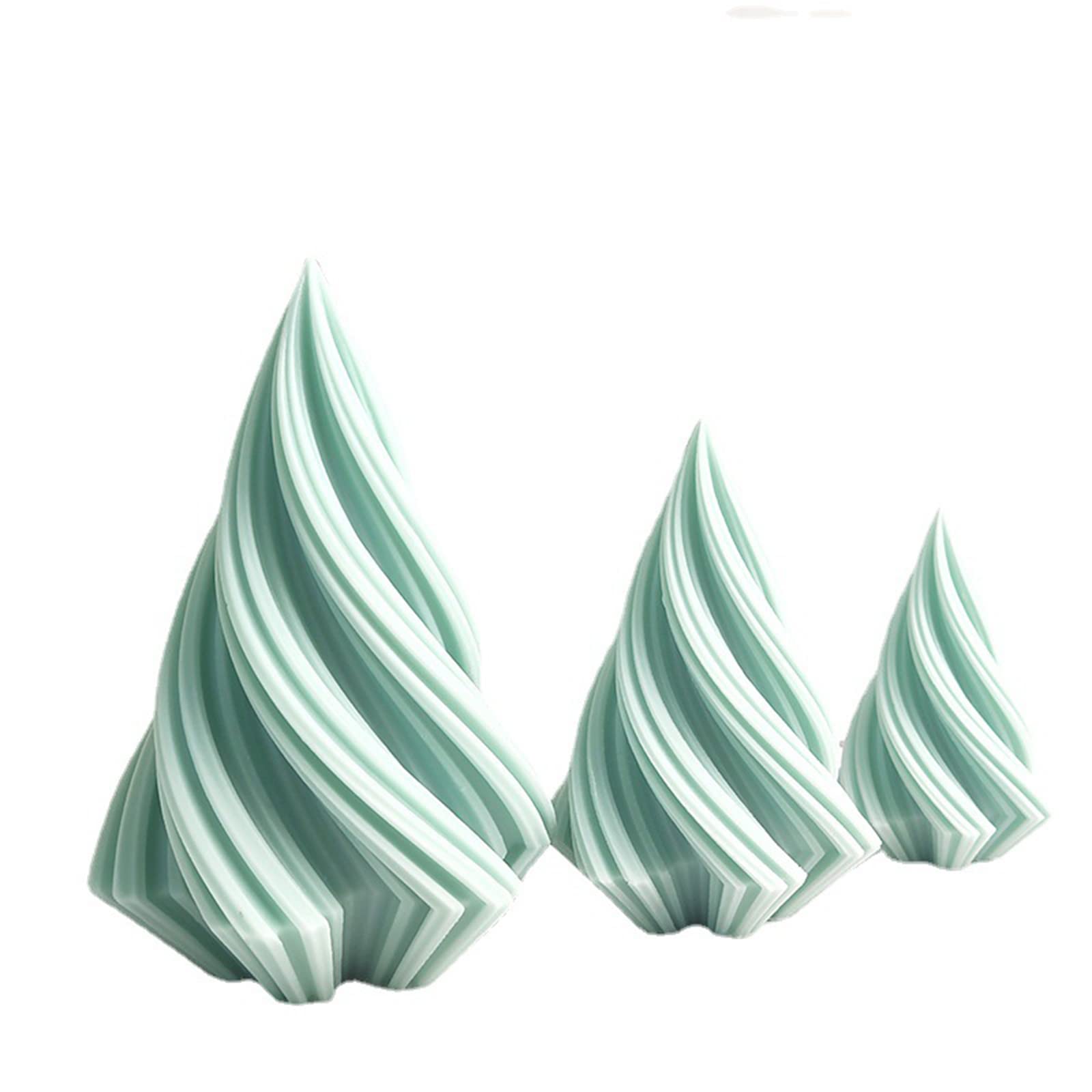 Molde de silicona de cristal cónico para velas geométricas, hecho a mano de resina/jabón, suministros de manualidades, decoración del hogar, silicona para velas de jabón