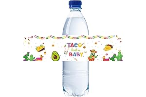 Taco About A Baby Water Bottle Labels